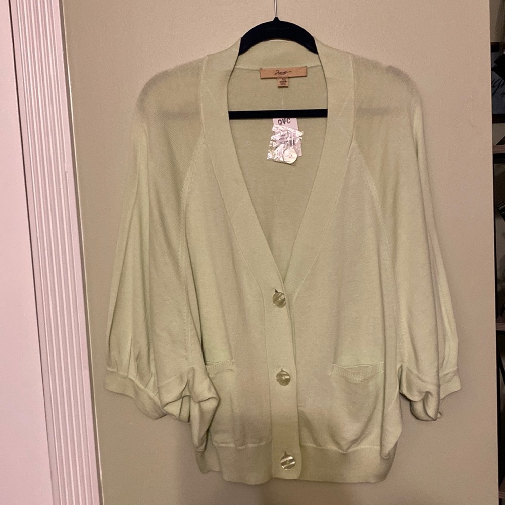 Moto 3/4 Sleeve Sweater with Pockets